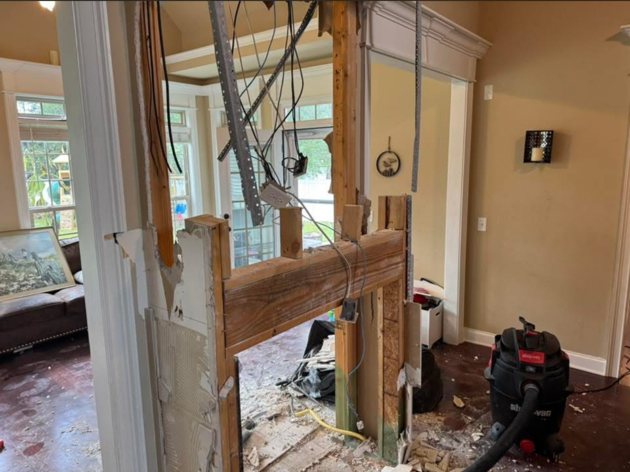 Step 1 - Sheetrock demo